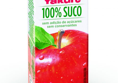 SUCO DE MAÇÃ YAKULT COMPLETA 35 ANOS