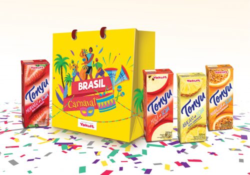 TONYU EM PROMOÇÃO NA CAMPANHA DE VENDAS DA YAKULT PARA O CARNAVAL