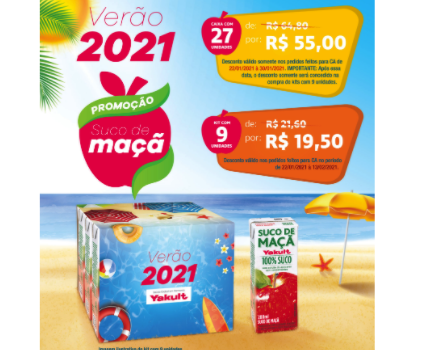 PROMOÇÃO DE VERÃO ESTIMULA CONSUMO DE SUCO DE MAÇA YAKULT