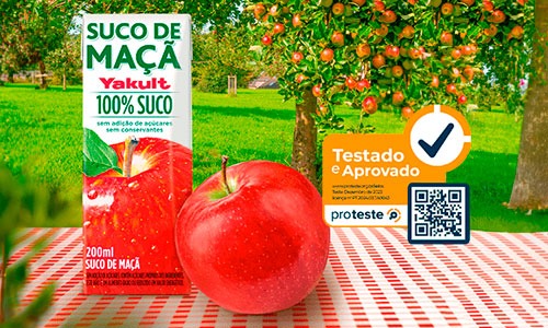 <strong>Suco de Maçã Yakult conquista selo Proteste</strong>